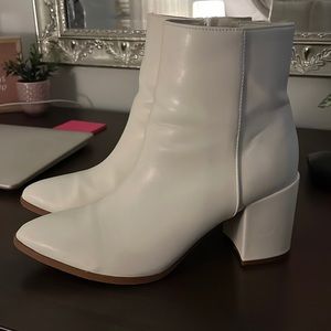White Leather Boots
